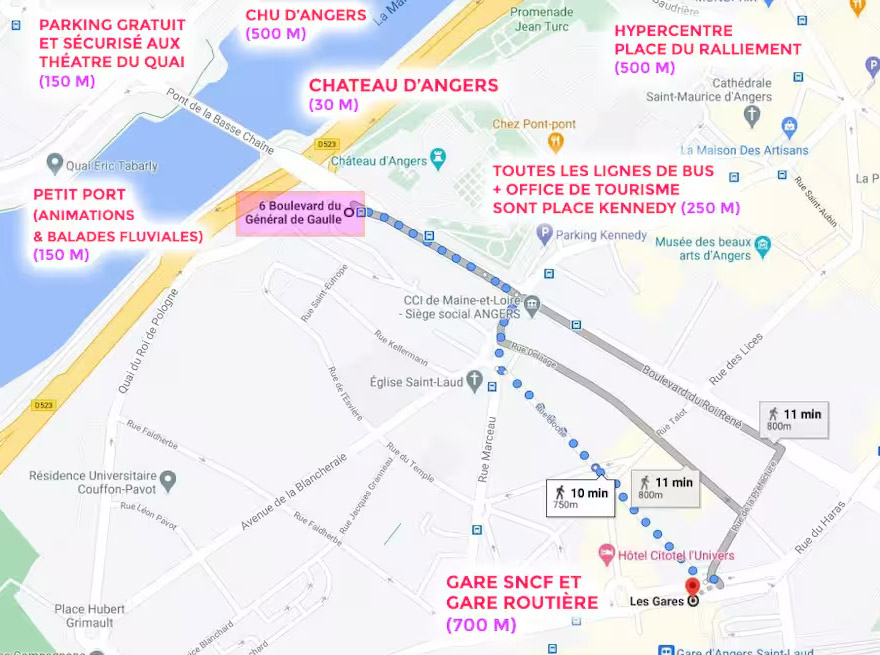 Appartement professionnel centre ville Angers